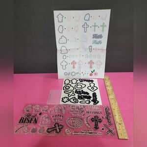 Diamond Press Easter Stamp And Die Set. (0167)
